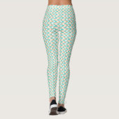 Turquoise en Tane Golfpatroon Leggings (Achterkant)