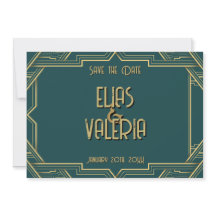 Turquoise en Tuxedos Save the Date