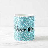 Turquoise en White Doxie Ma Moederdag Mok (Center)