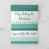 Turquoise en White Kaart (Binnen)