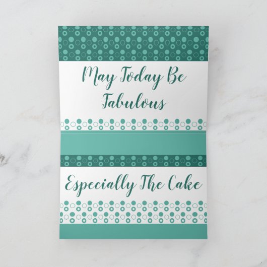 Turquoise en White Kaart (Binnen)