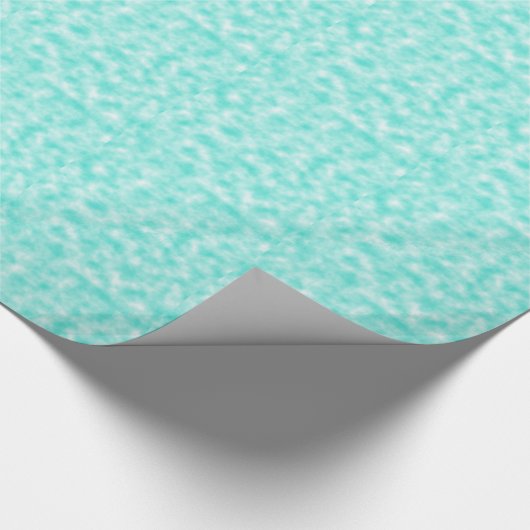 Turquoise en White Marked Swirls Clouds Cadeaupapier (Hoek)