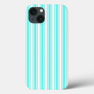 Turquoise en white snoep strepen Hoesje-Gemate iPh Case-Mate iPhone Case