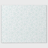 Turquoise en White Starfish Pattern Cadeaupapier (Vlak)
