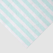 Turquoise en wit gestreepte Boho Tissuepapier (Detail)