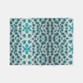 Turquoise en Witte 3D Deken (Voorkant (Horizontaal))