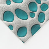 Turquoise en Witte 3D Deken (Hoek)