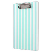 Turquoise en witte snoepjes strepen klembord (Links)