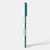 Turquoise en witte snoepstrepen Case-Mate iPhone case (Achterkant / Rechts)
