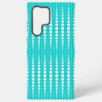 Turquoise en Witte Stippen Hoesje