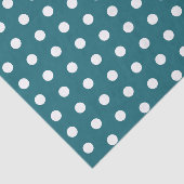 Turquoise en Witte Stippen Tissuepapier (Detail)