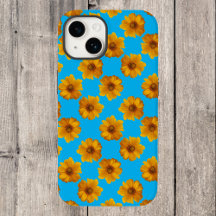 Turquoise en Yellow Daisy Pop Art