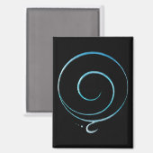Turquoise Erkentelijkheid Magneet (Voorkant / Achterkant)