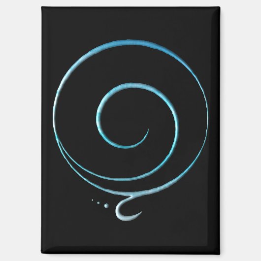 Turquoise Erkentelijkheid Magneet (Voorkant)