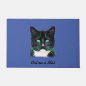 Turquoise Eyed Cat Deurmat (Voorkant)