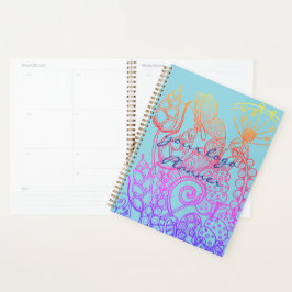Turquoise Fantasy Butterfly Planner