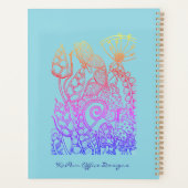 Turquoise Fantasy Butterfly Planner (Achterkant)