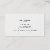 Turquoise FAUX Linnen Mode Boutique en Salon Visitekaartje (Achterkant)