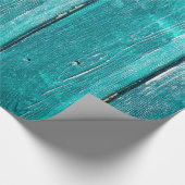 Turquoise Fence Cadeaupapier (Hoek)