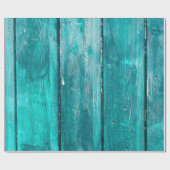 Turquoise Fence Cadeaupapier (Vlak)