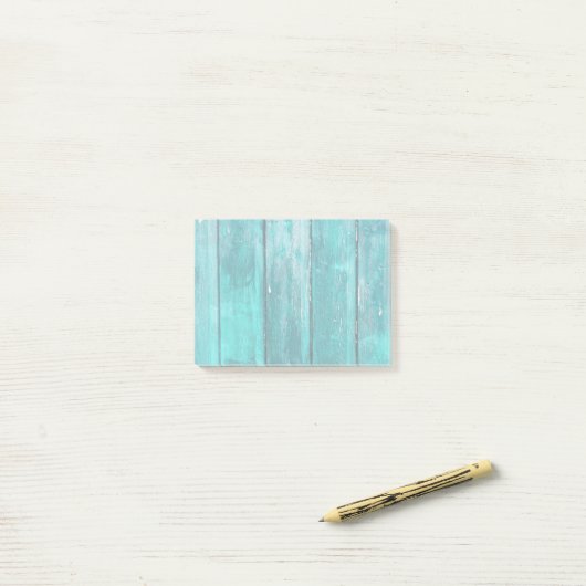 Turquoise Fence Post-it® Notes (Op bureau)