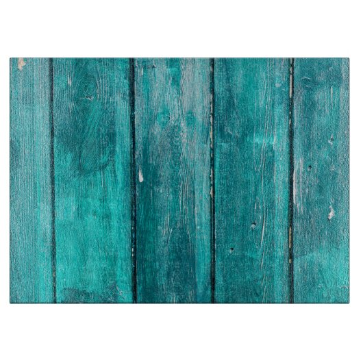 Turquoise Fence Snijplank (Voorkant)
