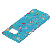 Turquoise Fish Pattern Case-Mate Samsung Galaxy Hoesje (Onderkant)