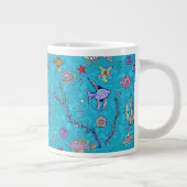 Turquoise Fish Pattern Grote Koffiekop (Rechts)