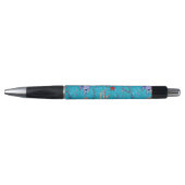 Turquoise Fish Pattern Pen (Voorkant)