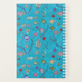 Turquoise Fish Pattern Planner (Achterkant)