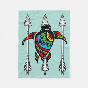 Turquoise Fleece Deken
