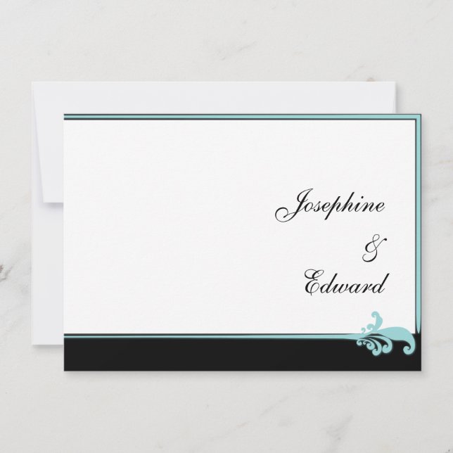 Turquoise Fleur de lis (Voorkant)