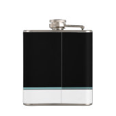 Turquoise Fleur de lis Heupfles (Achterkant)