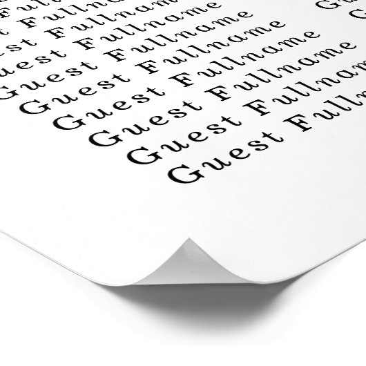 Turquoise Floral Elegant Wedding Poster (Hoek)