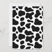 Turquoise Floral Holy Koe Ik ben een eerste verjaa Kaart (Achterkant)