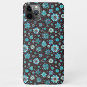 Turquoise Floral Pattern – Boho Aesthetic  iPhone Hoesje (Achterkant)