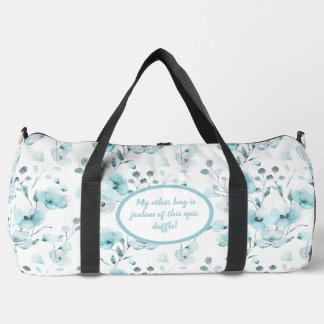 Turquoise Floral Pattern Plunjezak