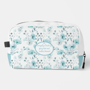 Turquoise Floral Pattern Toilettasje