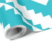Turquoise Floral Quilt Wrapping Paper Cadeaupapier (Rol Hoek)