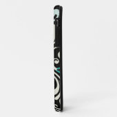 Turquoise Floral Swirls iPhone 5 Hoesje (Achterkant/links)