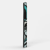 Turquoise Floral Swirls iPhone 5 Hoesje (Achterkant/rechts)