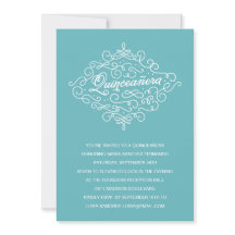 Turquoise Flourish Quinceanera Party