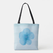 Turquoise Flower Canvas tas (Achterkant)