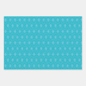 Turquoise Flowers Inpakpapier Vel (Voorkant)
