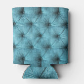 Turquoise fluwelen bank close-up blikjeskoeler (Achterkant)