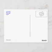 Turquoise Flying Crystal Abstract Briefkaart (Achterkant)