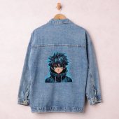 Turquoise Force: Anime-Style Manga Jongen Denim Jacket (Hangar)