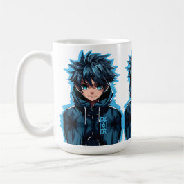 Turquoise Force: Anime-Style Manga Jongen Koffiemok