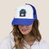 Turquoise Force: Anime-Style Manga Jongen Trucker Pet (In situ)