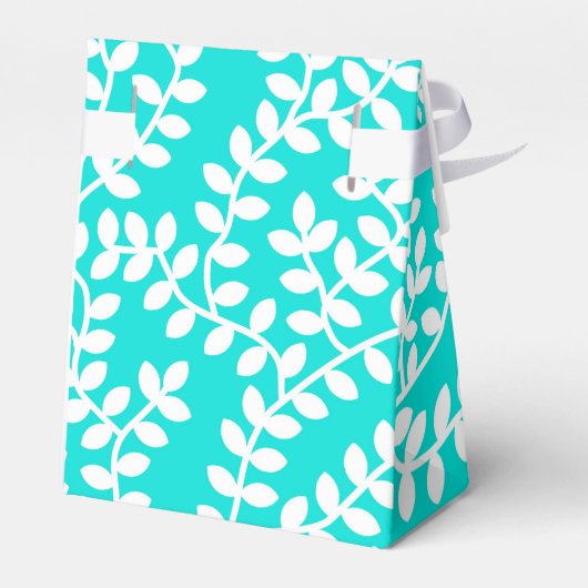 Turquoise Forest Bedankdoosjes (Achterkant)